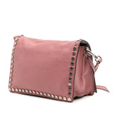 Glace Calf Studded Etiquette Flap Crossbody